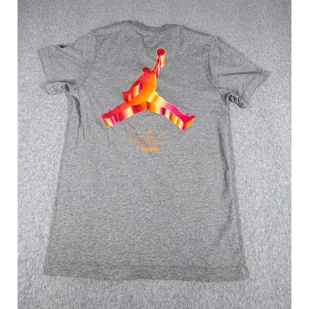 Air Jordan Jumpman T Shirt Mens‎ Small Gray Logo I Succeed 100% Cotton